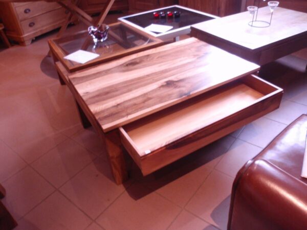 Table basse noyer massif Riedisheim 0