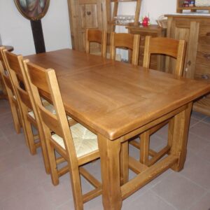 Table de ferme chêne massif Kingersheim 0