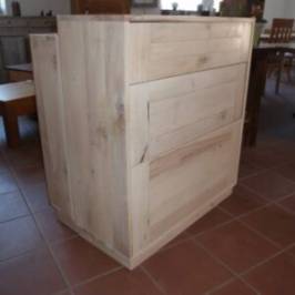 Meuble séparation en érable Cernay 2
