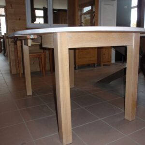 Table ronde comprenant 1 allonge Kingersheim 0